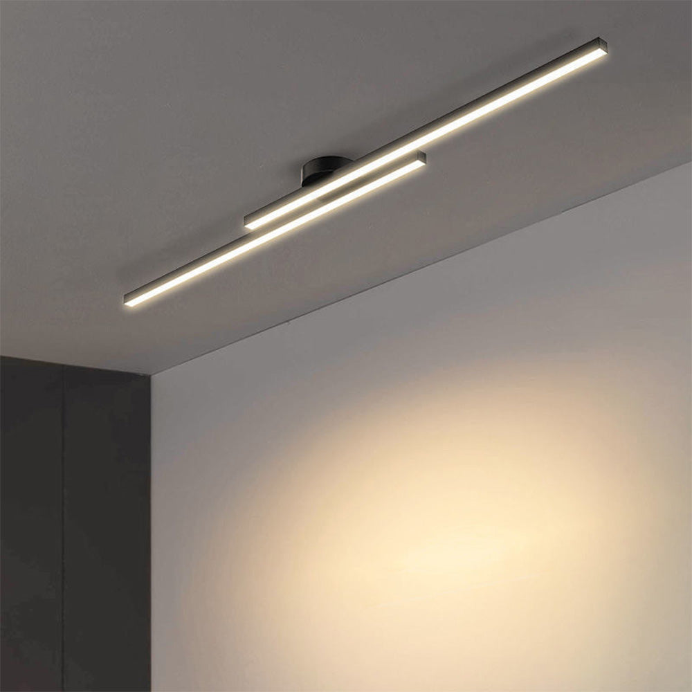 Nowoczesna Lampa Sufitowa LED w Podłużnym Stylu | Minimalistyczny Plafon do Salonu