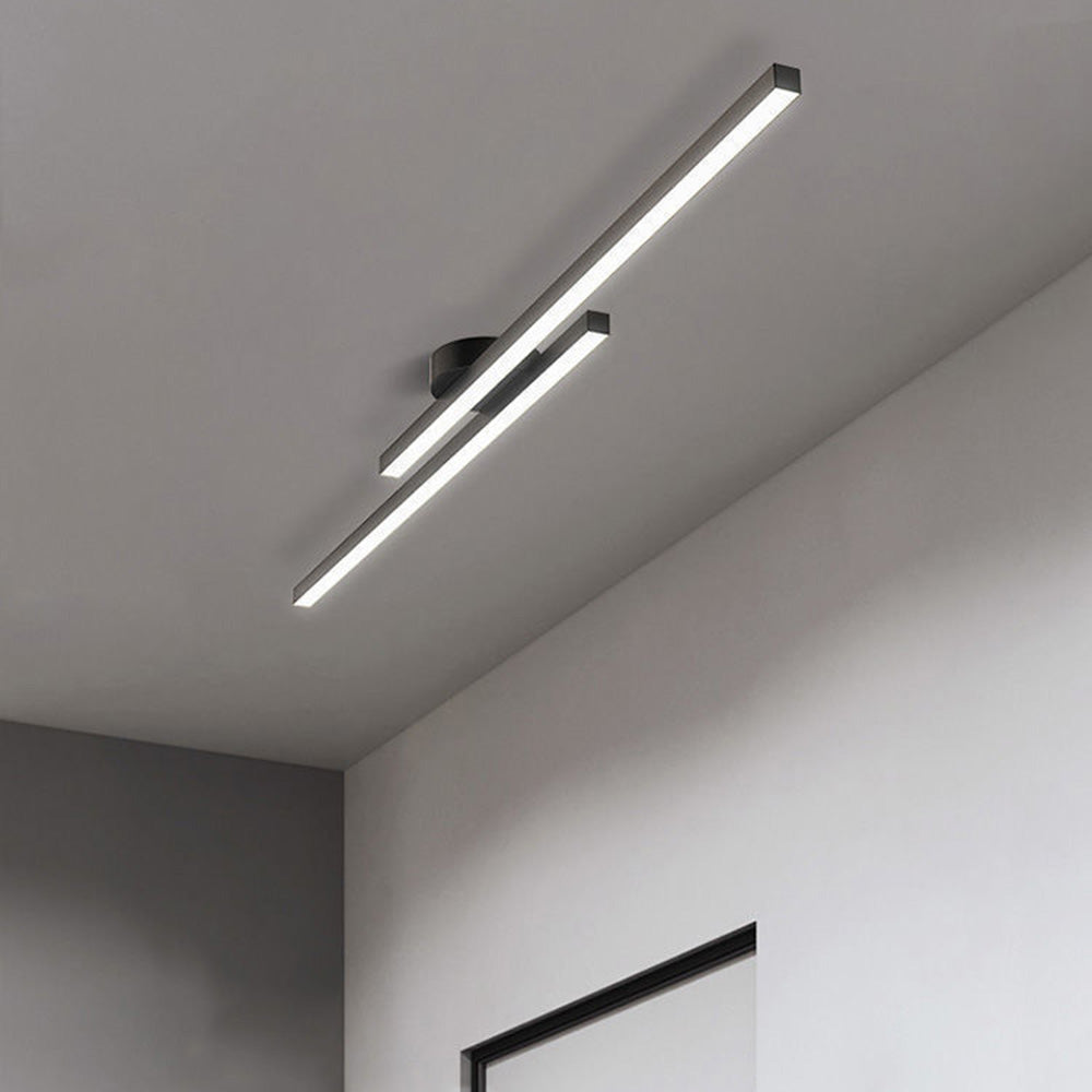 Nowoczesna Lampa Sufitowa LED w Podłużnym Stylu | Minimalistyczny Plafon do Salonu