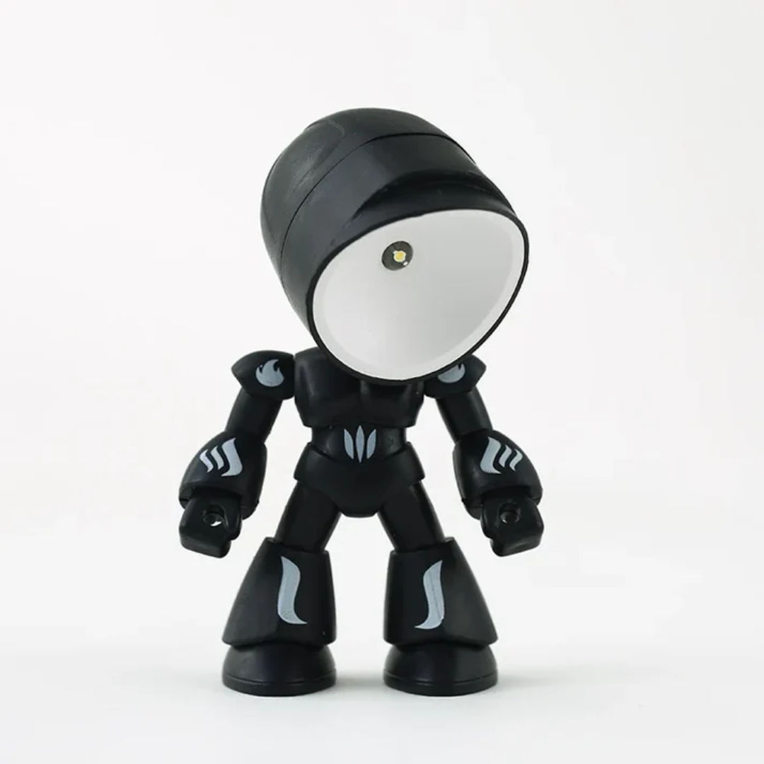Lampka Biurkowa Robot | Kreatywna Lampa Stołowa LED z Ładowaniem USB
