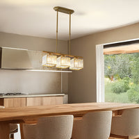 Nowoczesny Żyrandol Sufitowy z Kloszami Szklanymi | Designerska Lampa nad Stół