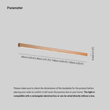 Kinkiet Ścienny LED w Stylu Nowoczesnym Liniowym | Drewniana Lampa do Salonu