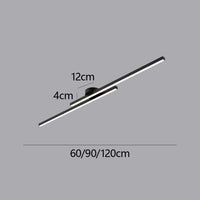 Nowoczesna Lampa Sufitowa LED w Podłużnym Stylu | Minimalistyczny Plafon do Salonu