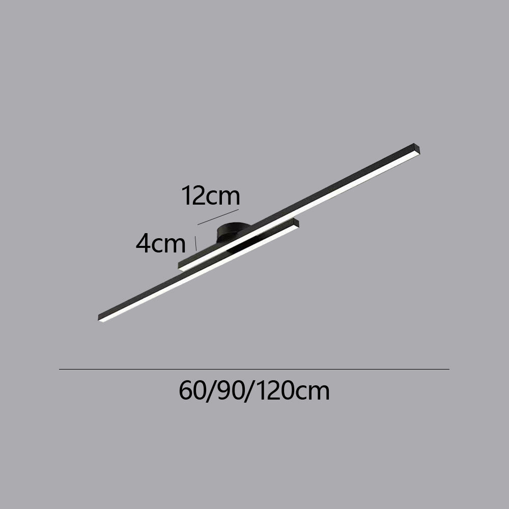Nowoczesna Lampa Sufitowa LED w Podłużnym Stylu | Minimalistyczny Plafon do Salonu