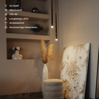 Nowoczesna Lampa Wisząca LED w Stylu Minimalistycznym | Elegancki Żyrandol do Sypialni