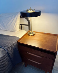 Lampa Stołowa LED w Stylu Vintage z Łańcuszkiem | Elegancka Lampka do Sypialni