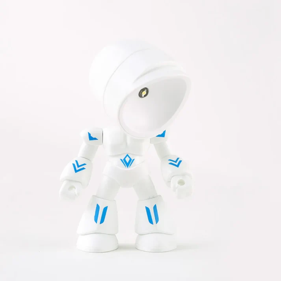 Lampka Biurkowa Robot | Kreatywna Lampa Stołowa LED z Ładowaniem USB
