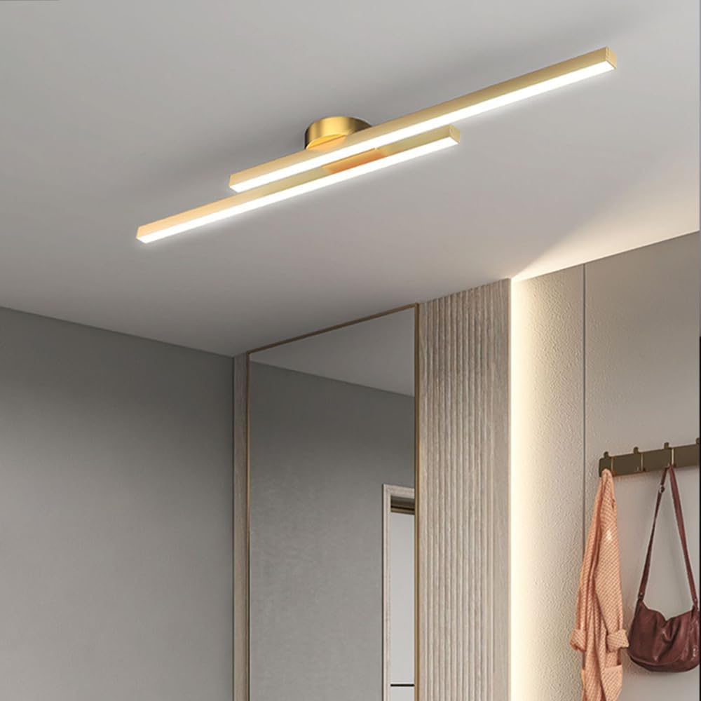 Nowoczesna Lampa Sufitowa LED w Podłużnym Stylu | Minimalistyczny Plafon do Salonu
