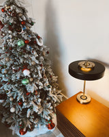 Lampa Stołowa LED w Stylu Vintage z Łańcuszkiem | Elegancka Lampka do Sypialni