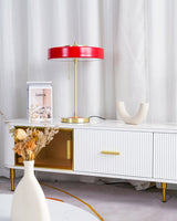 Lampa Stołowa LED w Stylu Vintage z Łańcuszkiem | Elegancka Lampka do Sypialni