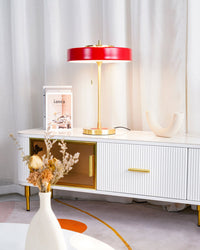 Lampa Stołowa LED w Stylu Vintage z Łańcuszkiem | Elegancka Lampka do Sypialni