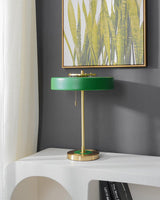 Lampa Stołowa LED w Stylu Vintage z Łańcuszkiem | Elegancka Lampka do Sypialni