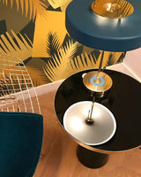 Lampa Stołowa LED w Stylu Vintage z Łańcuszkiem | Elegancka Lampka do Sypialni