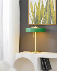 Lampa Stołowa LED w Stylu Vintage z Łańcuszkiem | Elegancka Lampka do Sypialni