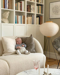 Lampa podłogowa w stylu japońskim | Nowoczesna lampa stojąca z papierowym abażurem