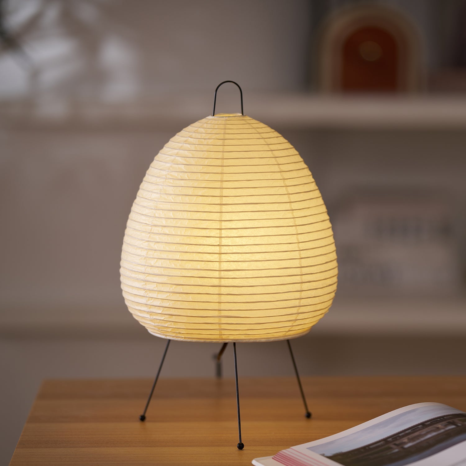 Lampa stojąca stołowa | Lampa podłogowa papierowa LED do salonu sypialni