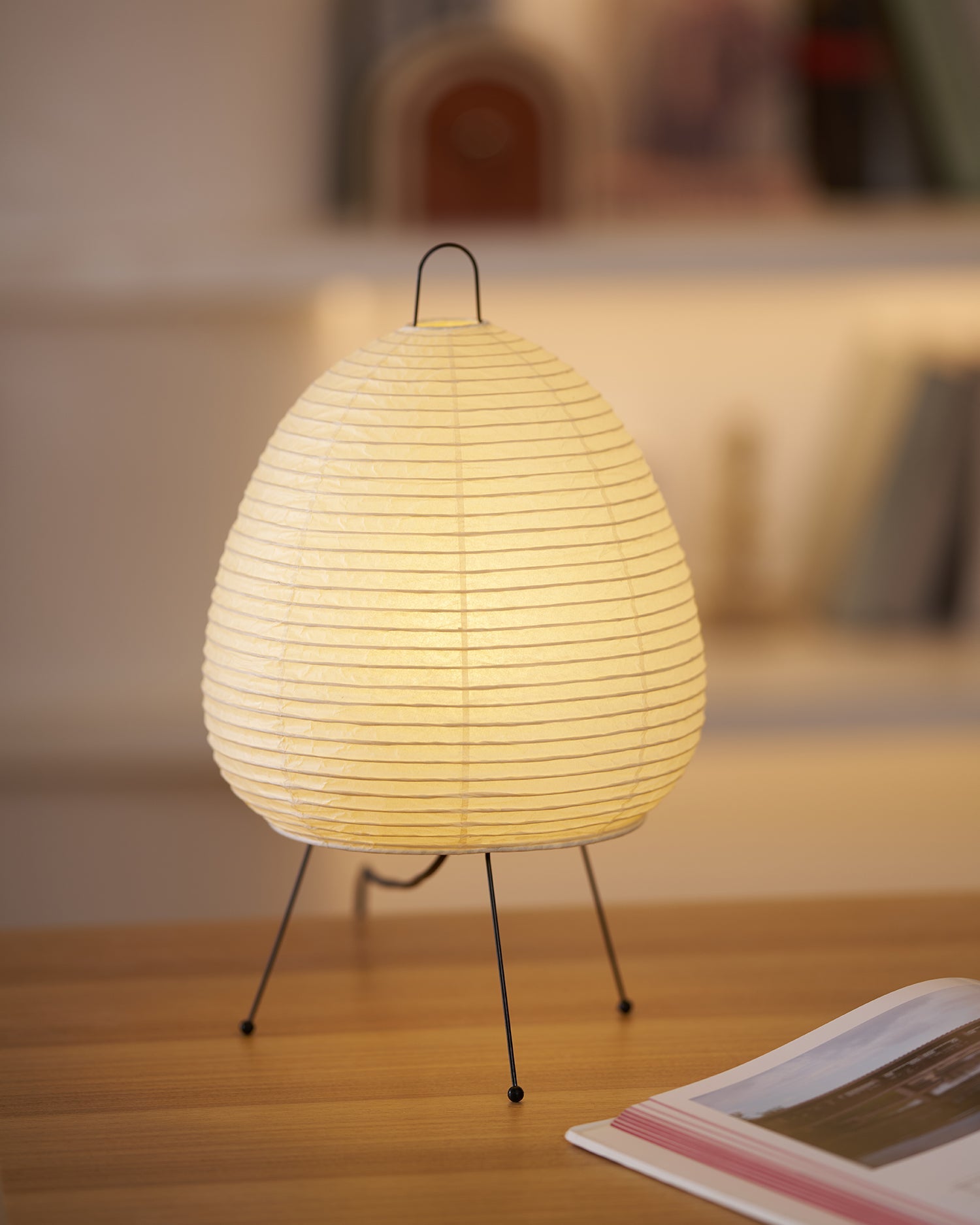 Lampa stojąca stołowa | Lampa podłogowa papierowa LED do salonu sypialni