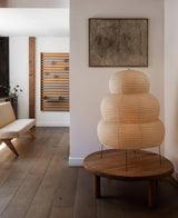 Lampa stojąca stołowa | Lampa podłogowa papierowa LED do salonu sypialni