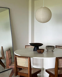 Japońska Lampa Wisząca z Papieru | Minimalistyczne Oświetlenie Sufitowe