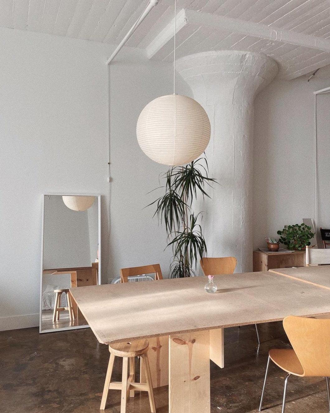 Japońska Lampa Wisząca z Papieru | Minimalistyczne Oświetlenie Sufitowe