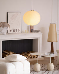 Japońska Lampa Wisząca z Papieru | Minimalistyczne Oświetlenie Sufitowe