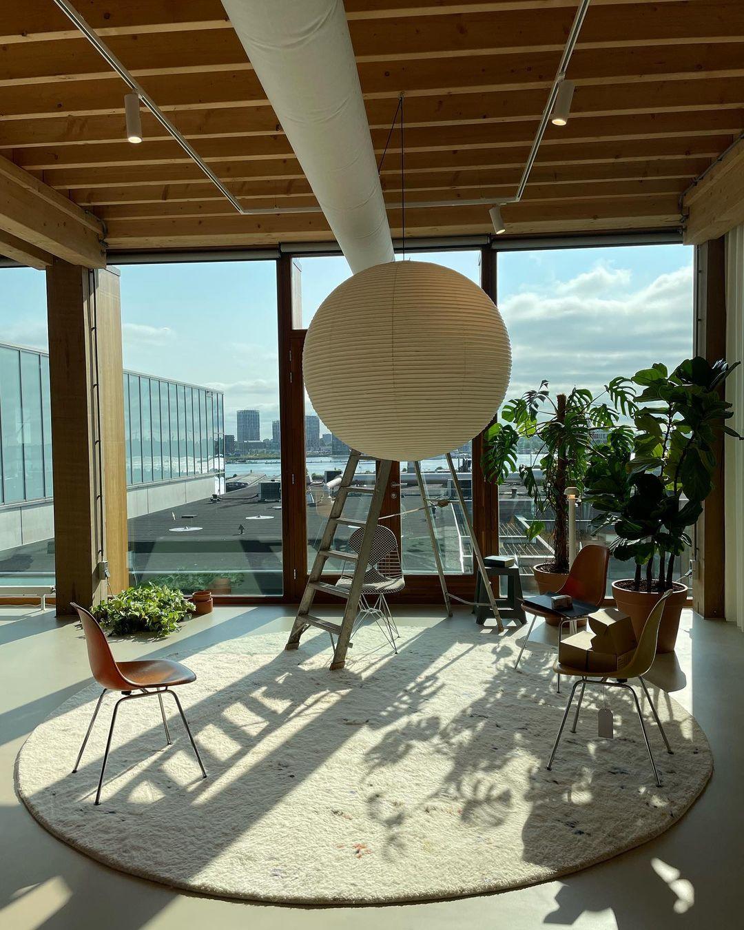 Japońska Lampa Wisząca z Papieru | Minimalistyczne Oświetlenie Sufitowe