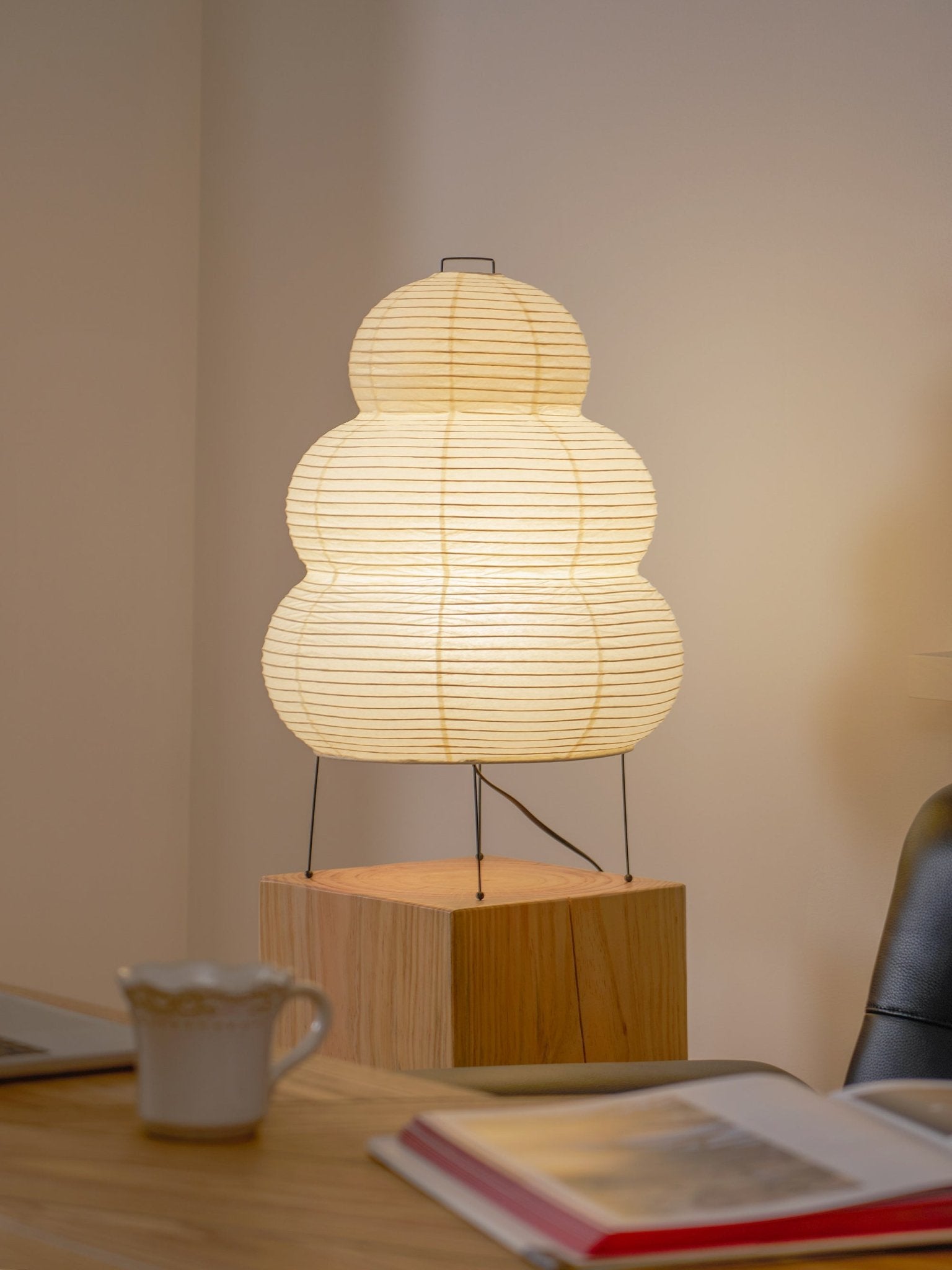 Lampa stojąca stołowa | Lampa podłogowa papierowa LED do salonu sypialni