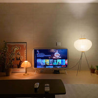 Lampa podłogowa w stylu japońskim | Nowoczesna lampa stojąca z papierowym abażurem