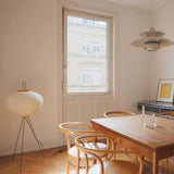 Lampa podłogowa w stylu japońskim | Nowoczesna lampa stojąca z papierowym abażurem