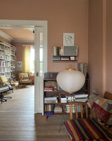 Lampa podłogowa w stylu japońskim | Nowoczesna lampa stojąca z papierowym abażurem