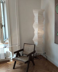 Lampa podłogowa w stylu japońskim | Nowoczesna lampa stojąca z papierowym abażurem