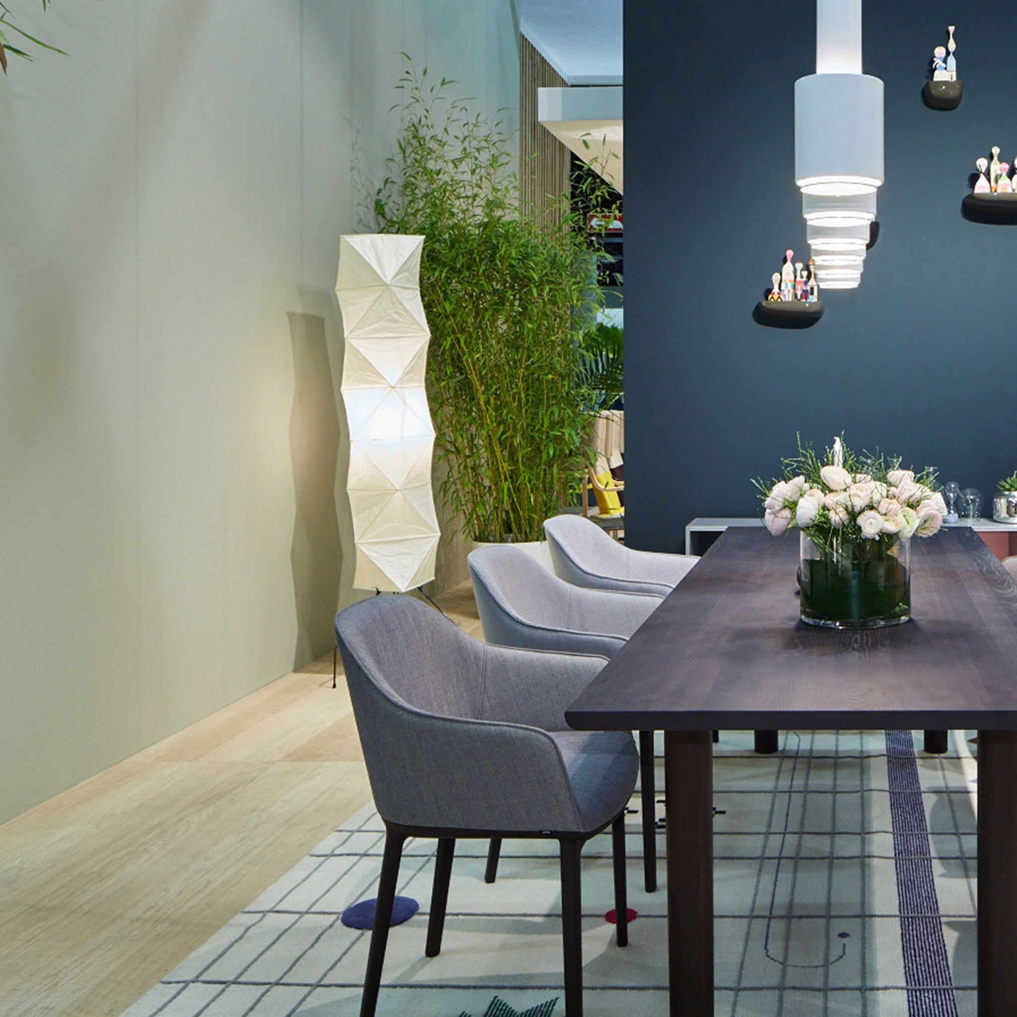 Lampa podłogowa w stylu japońskim | Nowoczesna lampa stojąca z papierowym abażurem