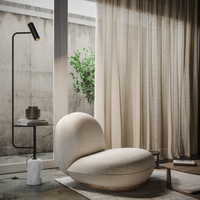 Lampa Stojąca LED z Blatem Stolika do Salonu | Nowoczesna Lampa Podłogowa