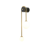 Nowoczesny Kinkiet Mosiężny | Zakrzywiona Lampa LED do Sypialni i Salonu