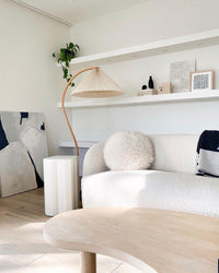 Lampa podłogowa w stylu skandynawskim | Nowoczesna lampa stojąca do salonu