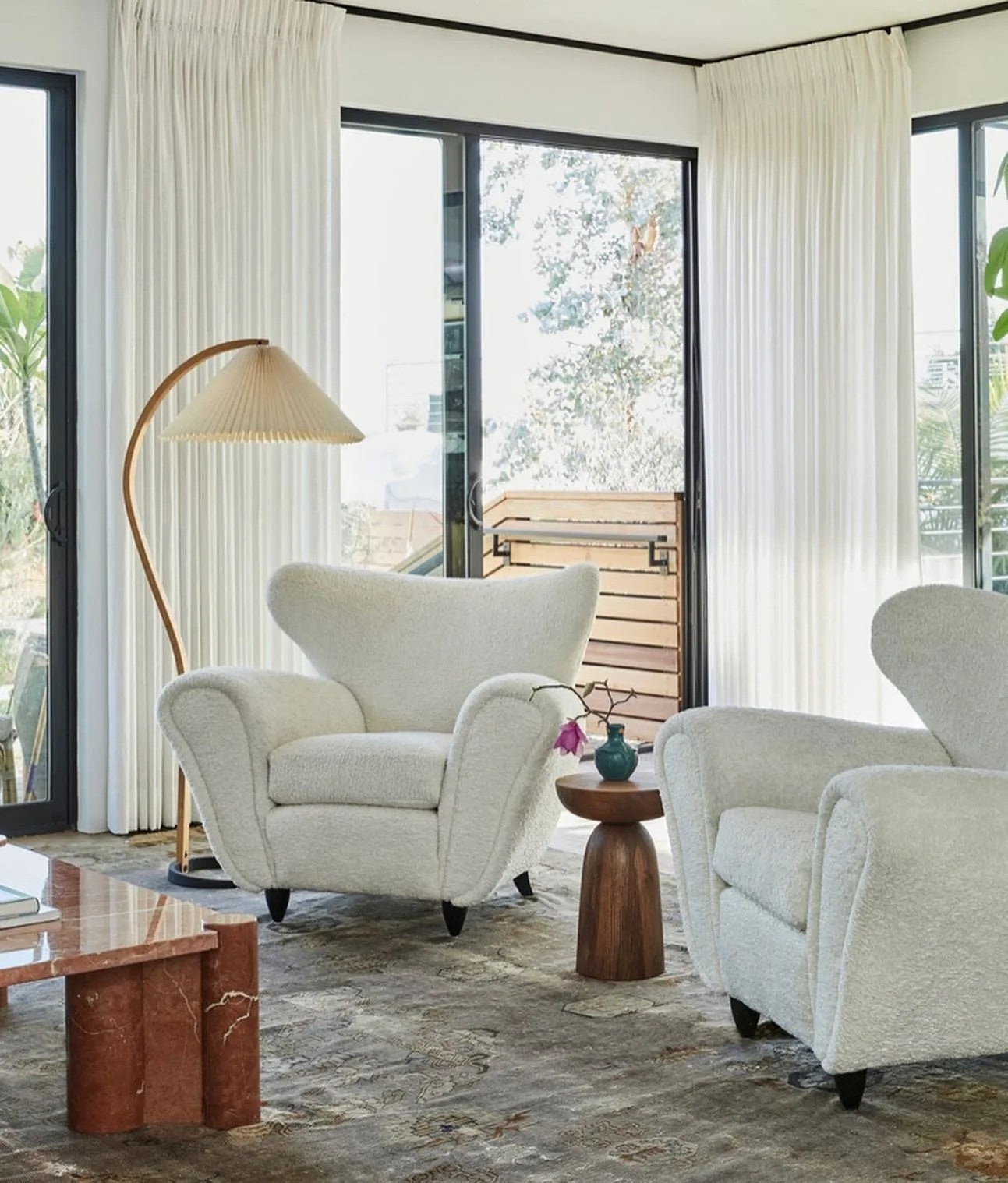 Lampa podłogowa w stylu skandynawskim | Nowoczesna lampa stojąca do salonu