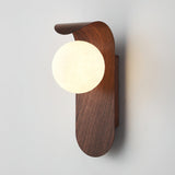 Nowoczesny Kinkiet Ścienny z Efektem Drewna | Designerska Lampa Ścienna do Salonu