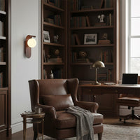 Nowoczesny Kinkiet Ścienny z Efektem Drewna | Designerska Lampa Ścienna do Salonu