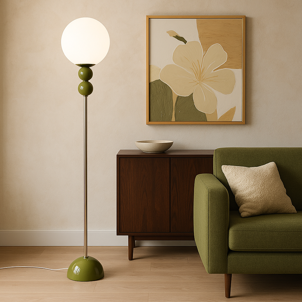 Lampa Stojąca Mid-Century Modern do Salonu | Nowoczesne Oświetlenie LED