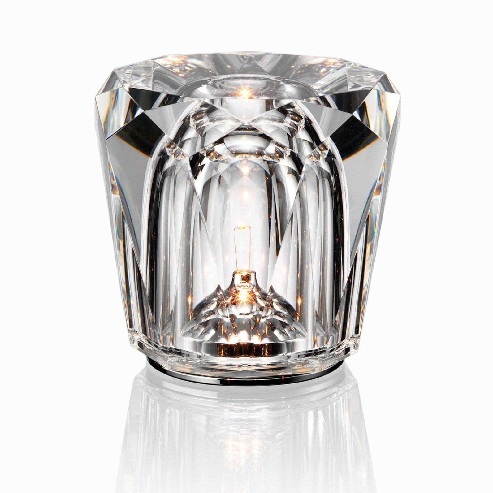 Kryształowa Lampka Stołowa | Elegancka Lampka LED z Funkcją Ładowania USB