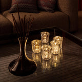 Kryształowa Lampka Stołowa | Elegancka Lampka LED z Funkcją Ładowania USB