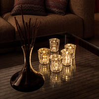 Kryształowa Lampka Stołowa | Elegancka Lampka LED z Funkcją Ładowania USB