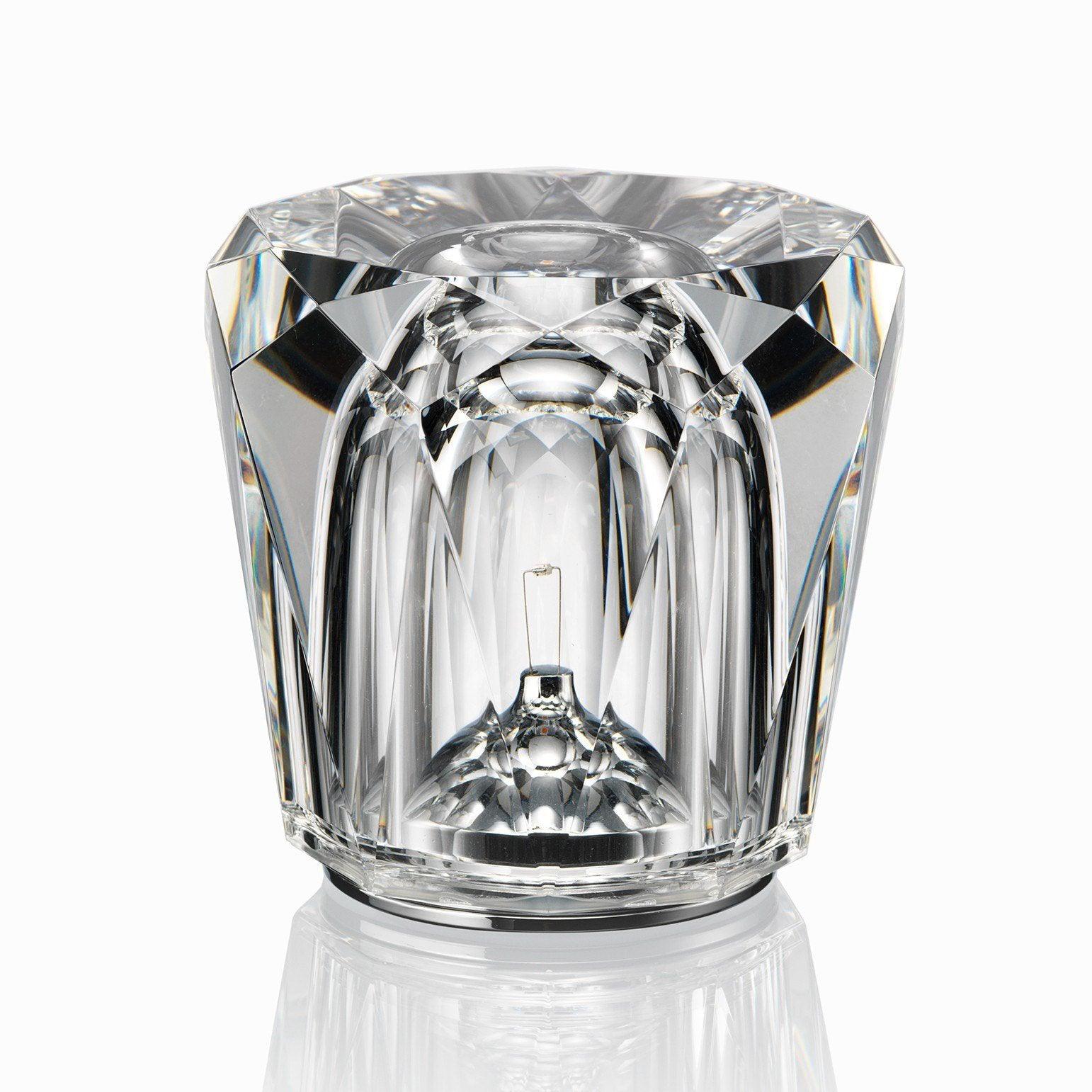 Kryształowa Lampka Stołowa | Elegancka Lampka LED z Funkcją Ładowania USB