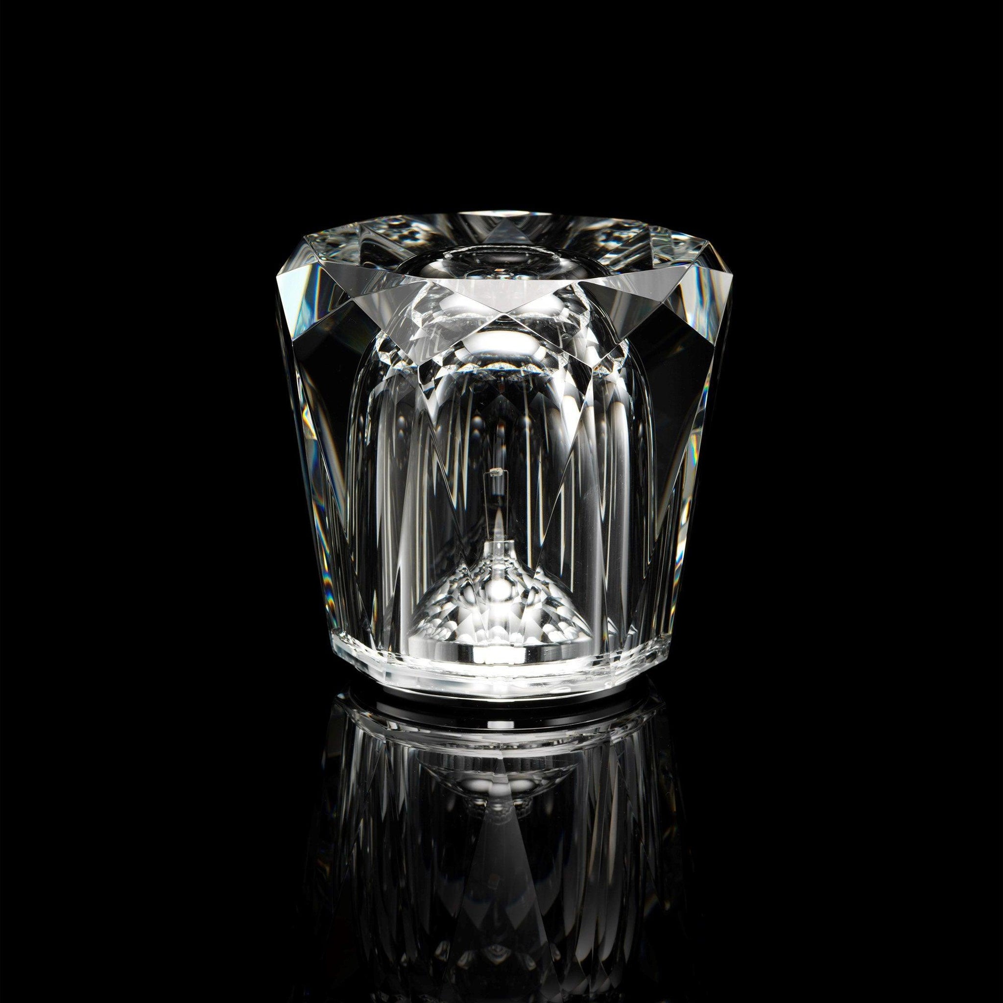 Kryształowa Lampka Stołowa | Elegancka Lampka LED z Funkcją Ładowania USB