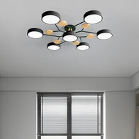 Nowoczesna Lampa Sufitowa LED w Stylu Półplafonu | Designerski Żyrandol do Salonu