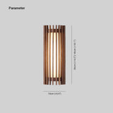 Kinkiet Ścienny LED Drewniany w Stylu Nowoczesnym | Designerska Lampa do Salonu