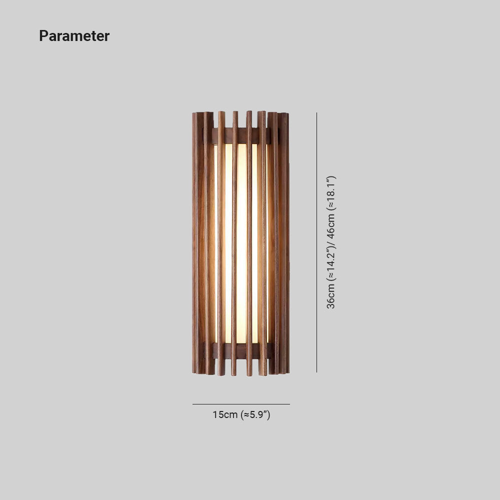 Kinkiet Ścienny LED Drewniany w Stylu Nowoczesnym | Designerska Lampa do Salonu