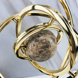 Figurka dekoracyjna czarno-złota | Nowoczesna dekoracja z marmurem