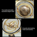 Figurka dekoracyjna czarno-złota | Nowoczesna dekoracja z marmurem