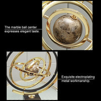 Figurka dekoracyjna czarno-złota | Nowoczesna dekoracja z marmurem