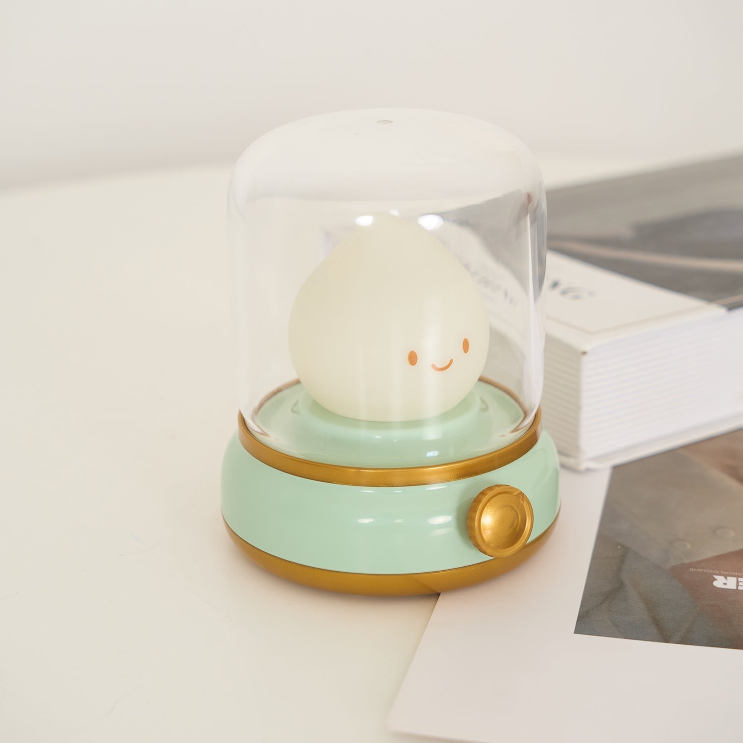 Vintage’owa Lampka LED | Regulowana Lampka Nocna na Stolik lub Biurko